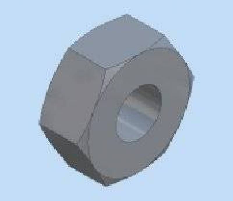 LOCKNUT, NYLON M3x 0.5" ZN