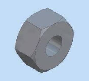 NUT, FIN HEX 1/4-20 ZINC