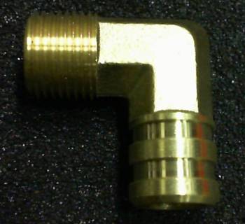 BARB, BEADED HOSE 90 ELBOW-NPT